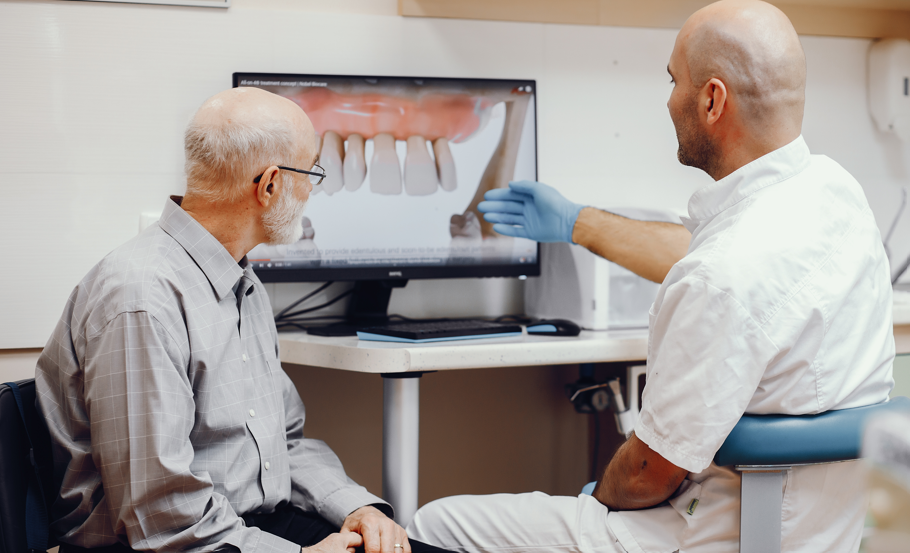dental implant supported bridge
