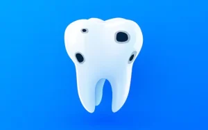 black spot on tooth