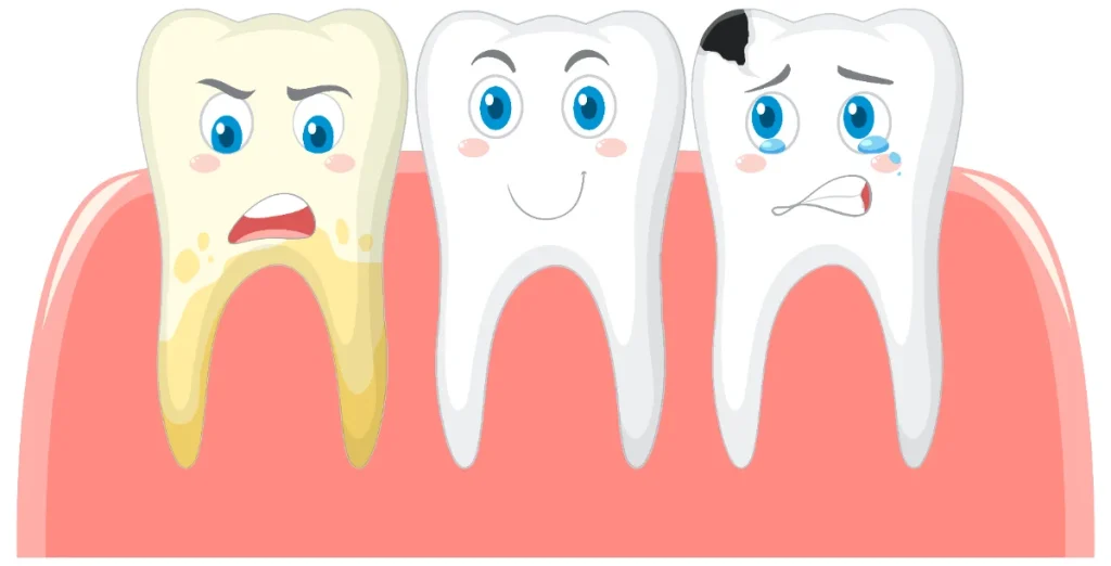 tiny black spot on tooth no pain